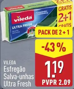 ALDI Vileda esfregão salva-unhas ultra fresh promoção
