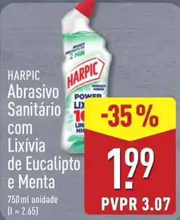 ALDI Harpic Abrasivo Sanitário com Lixívia de Eucalipto e Menta promoção