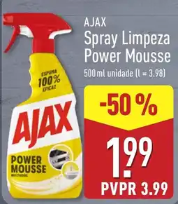 ALDI ajax spray limpeza power mousse promoção