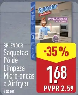ALDI Splendor Saquetas Pó de Limpeza Micro-ondas e Airfryer promoção
