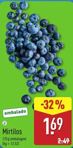ALDI Mirtilos promoção