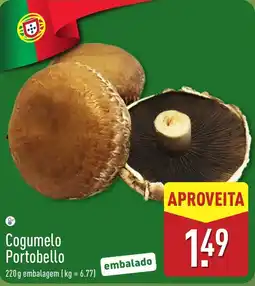ALDI Cogumelo Portobello promoção