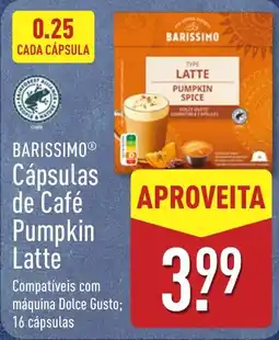 ALDI Barissimo cápsulas de café pumpkin latte promoção