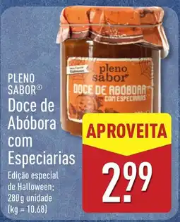 ALDI Pleno sabor doce de abóbora com especiarias promoção