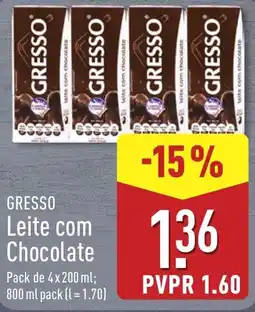 ALDI Gresso leite com chocolate promoção