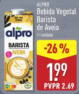 ALDI Alpro bebida vegetal barista de aveia promoção