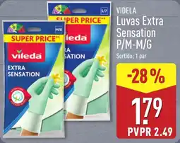 ALDI Vileda luvas extra sensation promoção