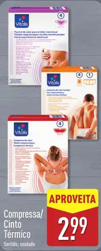 ALDI Vitalis Compressa/ Cinto Térmico promoção