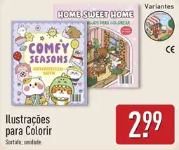 ALDI Ilustrações para Colorir promoção