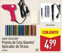 ALDI Home creation pistola de cola quente/aplicador de strass sortido promoção