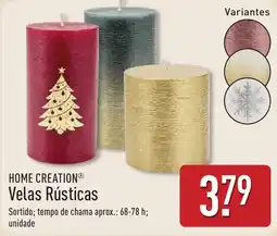 ALDI Home creation velas rústicas promoção