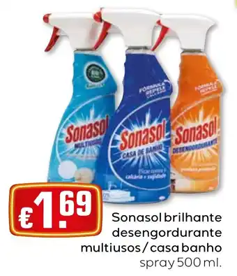 Sonasol brilhante desengordurante multiusos/casa banho spray