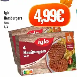 Belita Iglo hamburgers vaca promoção