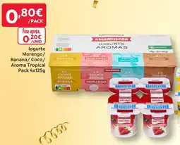 Amanhecer logurte Morango/ Banana/Coco/ Aroma Tropical promoção