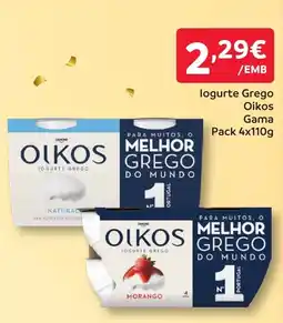 Amanhecer Iogurte grego oikos gama promoção