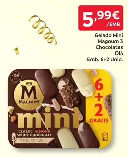 Amanhecer magnum mini classic almond white chocolate promoção