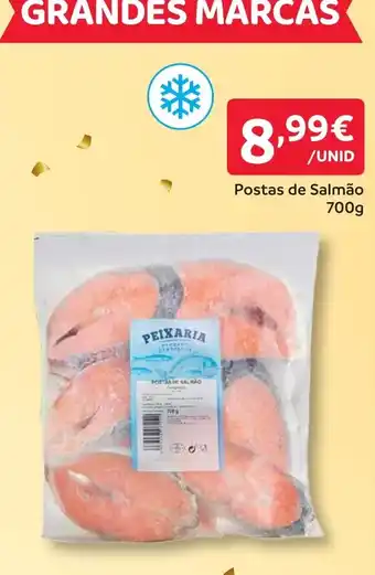 Postas de salmão peixaria