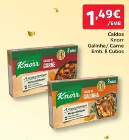 Amanhecer Caldos Knorr Galinha/ Carne promoção