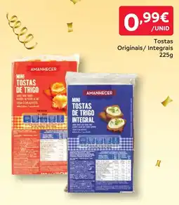 Amanhecer Tostas Originais/Integrais promoção