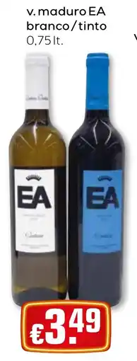 Bolama v. maduro EA branco/tinto promoção