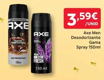 Axe men desodorante gama spray