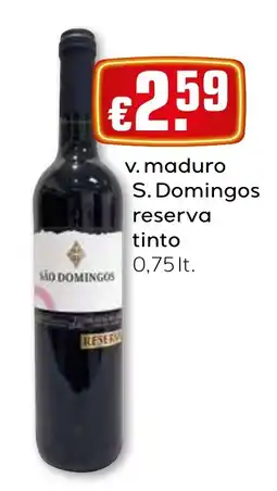 Bolama V. maduro s. domingos reserva tinto promoção