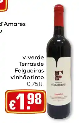 Bolama V. verde terras de felgueiras vinhão tinto promoção