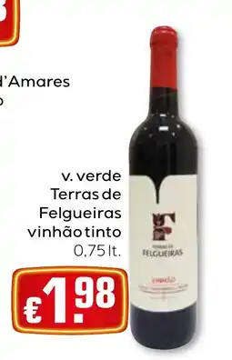 Bolama v. verde terras de felgueiras vinhão tinto promoção