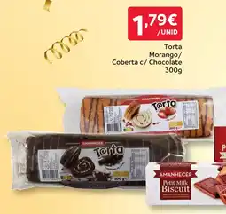 Amanhecer Torta Morango Coberta c/ Chocolate promoção