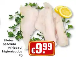 Bolama filetes pescada África sul higienizados promoção
