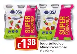 Bolama iogurte líquido mimosa cremoso promoção