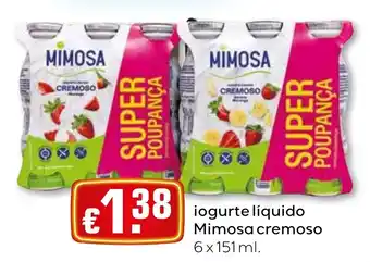 Iogurte líquido mimosa cremoso