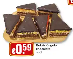 Bolama Bolo triângulo chocolate promoção