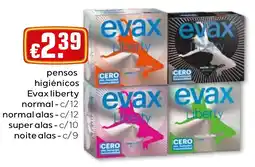 Bolama Pensos higiénicos evax liberty promoção