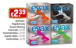 Bolama pensos higiénicos evax liberty promoção