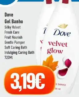 Belita Dove gel banho silky velvet fresh care fruit nourish gentle pamper soft caring bath promoção