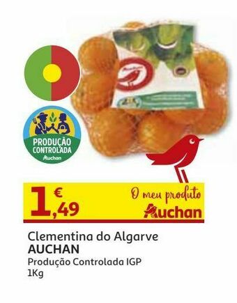 Clementina algarve igp auchan:produção controlada 1 kg