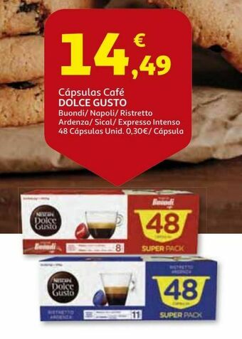 Capsulas cafe dolce gusto