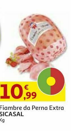 Auchan Fiambre perna extra sicasal:kg promoção