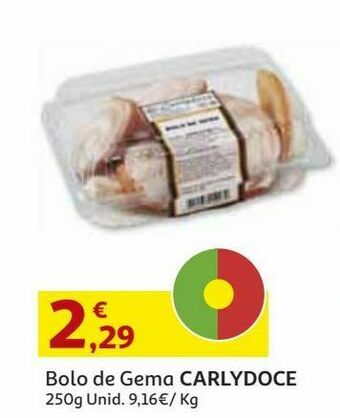 Auchan Bolo de gema carlydoce:250 g promoção