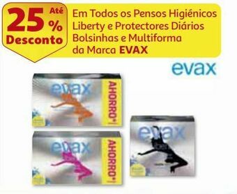 Auchan Pensos higiénicos evax promoção
