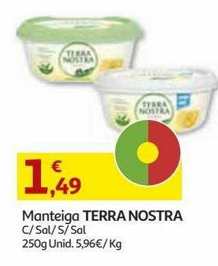 Auchan Manteiga c/sal terra nostra promoção