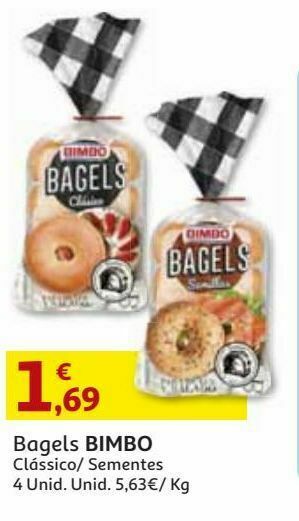 Auchan Bagels bimbo promoção