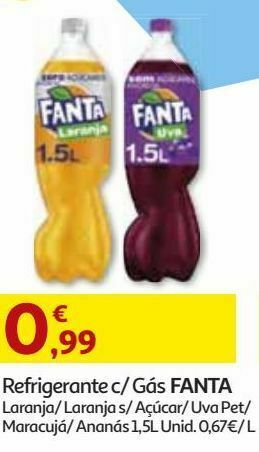 Auchan Refrigerante c/ gás fanta promoção