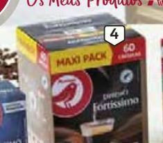 Auchan Cafe expresso dq auchan:maxipack fortíssimo 60un promoção