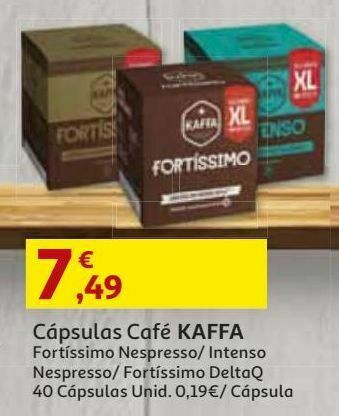 Auchan Cápsulas kaffa promoção