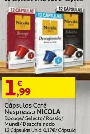 Cápsulas nicola