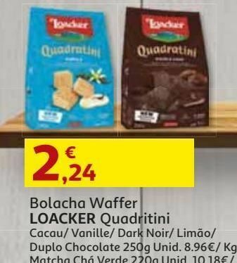 Auchan Bolacha waffer loacker promoção