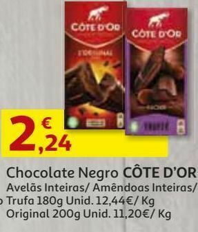Auchan Chocolate negro côte d'or promoção