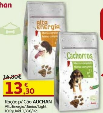 Auchan Ração cão auchan promoção